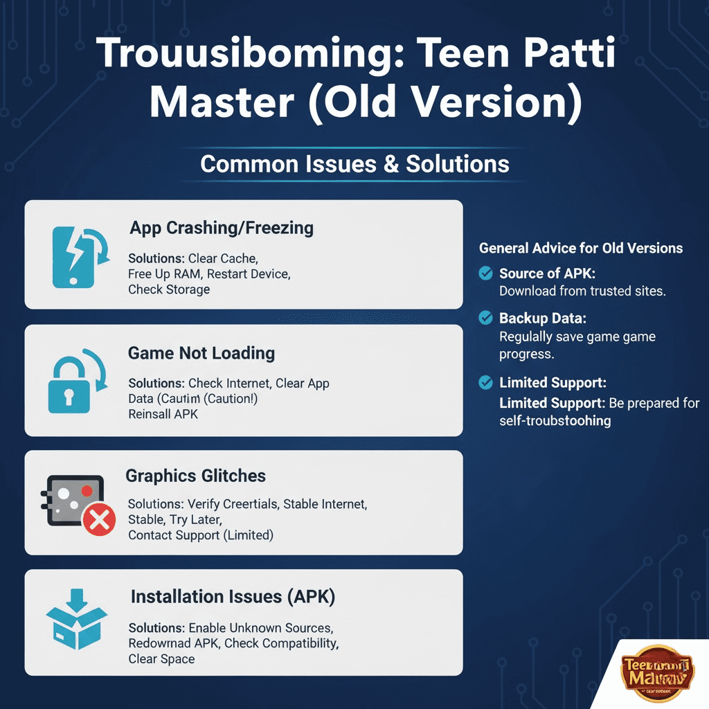 Troubleshooting Common Issues with Teen Patti Master Old Version