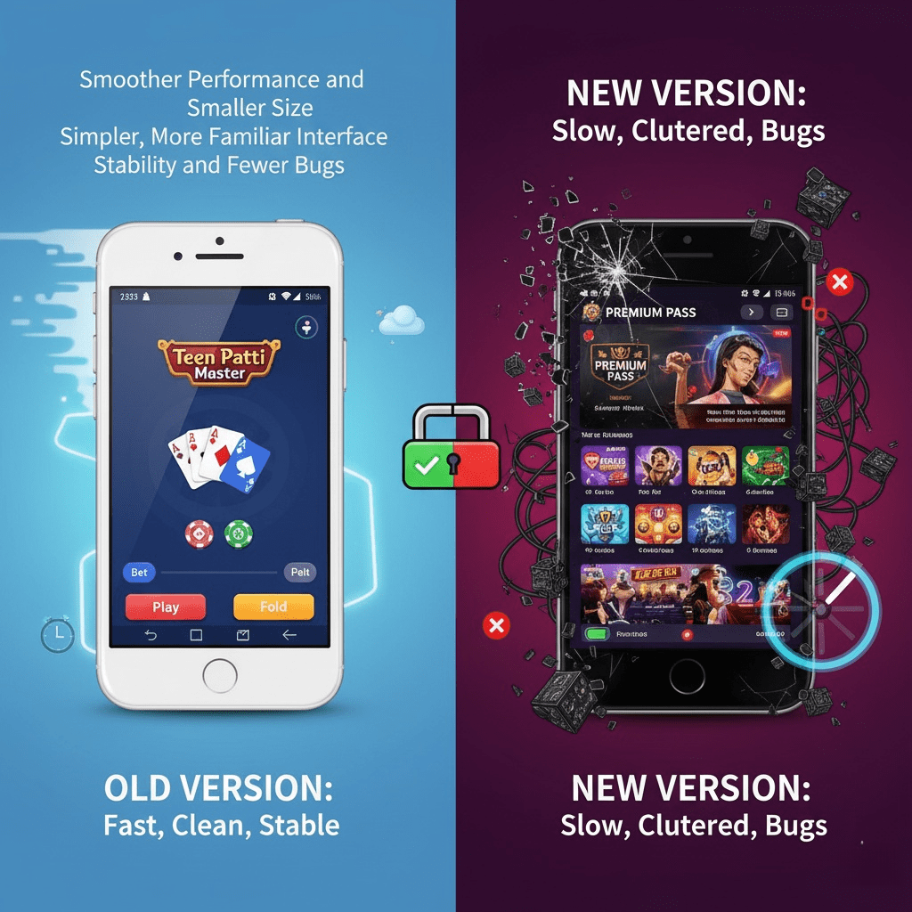 old vs new version teen patti master